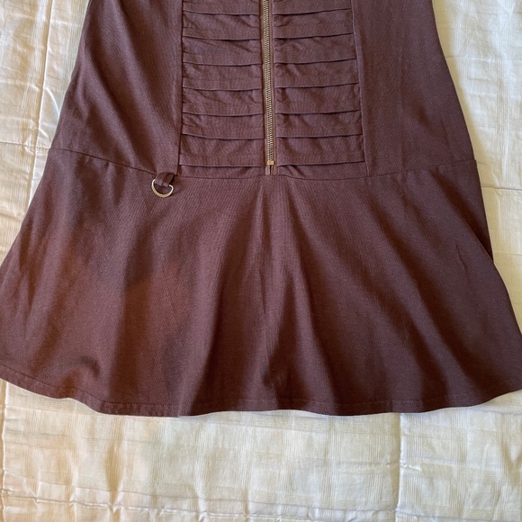 *NWT* NOMADS HEMP WEAR Brown Organic Cotton Dress with Zipper Front size Large - Picture 4 of 7